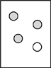 figure with four individual circles, three of which are shaded